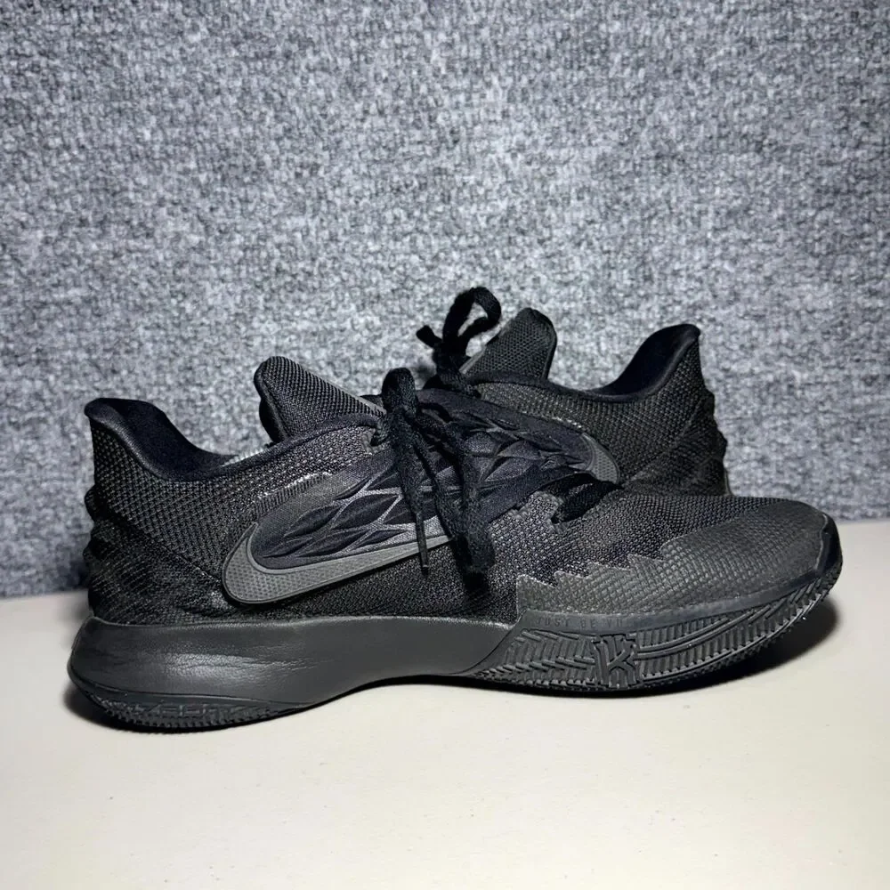 Nike Kyrie Low 1 Sneakers Men Size 12 Triple Black Comfort Lace Up Running Shoes